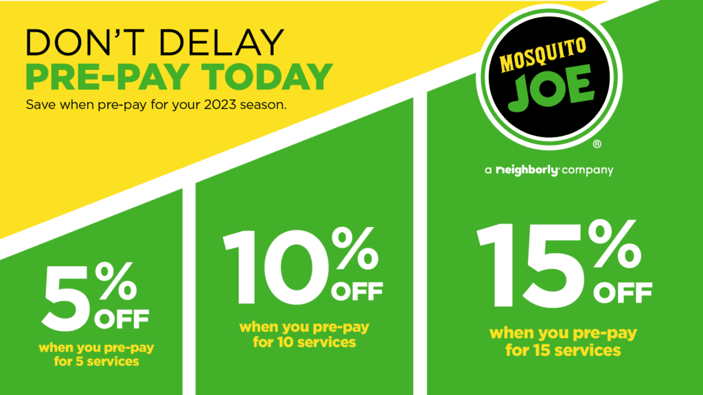 Get up to 15% off the 2023 season when you pre-pay for our services!